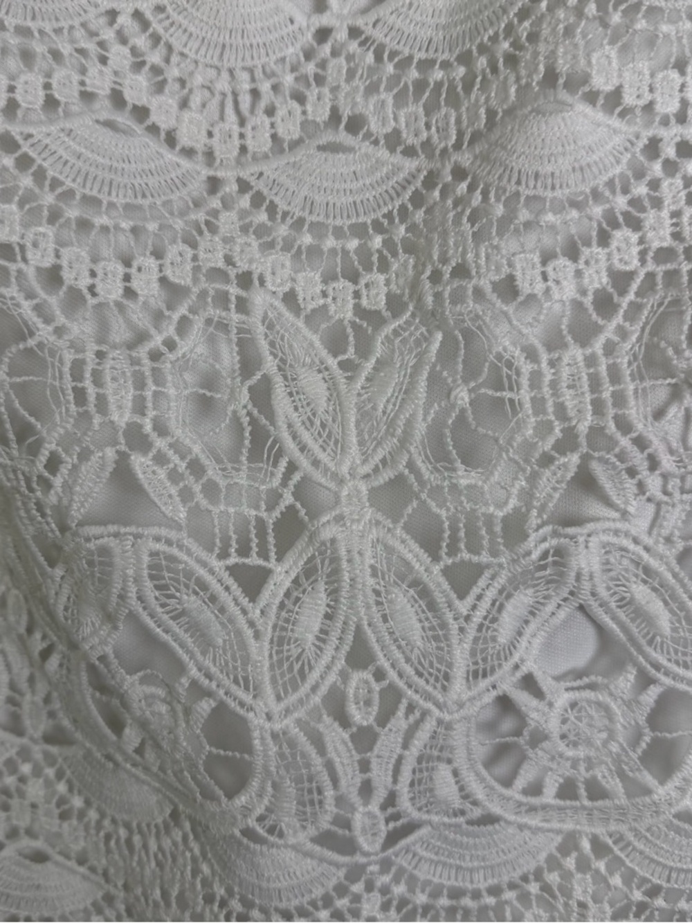 Cato Women’s White Lace Off Shoulder Boho Top Sz XL Cottage Coastal Blouse - Picture 8 of 8